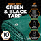 XPOSE SAFETY 7-ft x 5-ft Green Waterproof Commercial Polyethylene 10-mil Tarp