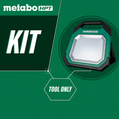 Metabo HPT 18-volt 10000-Lumen LED Battery-operated and Plug Rechargeable Portable Work Light