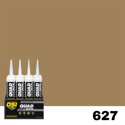 OSI Quad Max 12-Pack 9.5-oz Yellow 627 Paintable Advanced Sealant Caulk