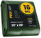 PROTARP 20-ft x 20-ft Green Waterproof Commercial Polyethylene 16-mil Tarp