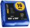 PROTARP 100-ft x 100-ft Blue Waterproof Commercial Polyethylene 16-mil Tarp