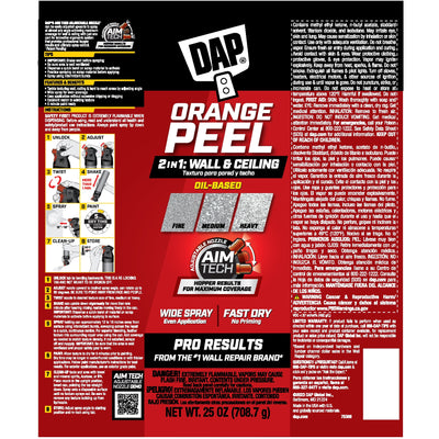 DAP 2in1 25-fl oz White Orange Peel Oil-based Wall and Ceiling Texture Spray