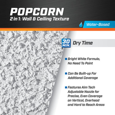 DAP 2in1 25-fl oz White Popcorn Water-based Ceiling Texture Spray