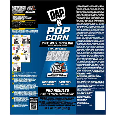 DAP 2in1 25-fl oz White Popcorn Water-based Ceiling Texture Spray