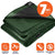 Tarpco Safety 24-ft x 24-ft Green Waterproof Commercial Polyethylene 7-mil Tarp