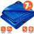 Tarpco Safety 6-ft x 8-ft Blue Waterproof Commercial Polyethylene 7-mil Tarp