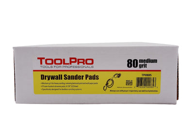 ToolPro 9 in. 80 Grit Sanding Pads 5 pk