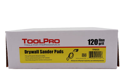 ToolPro 9 in. 120 Grit Sanding Pads 5 pk