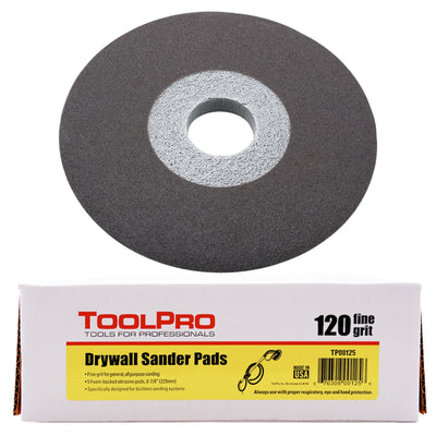 ToolPro 9 in. 120 Grit Sanding Pads 5 pk