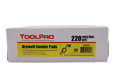 ToolPro 9 in. 220 Grit Sanding Pads 5 pk