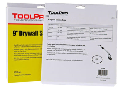 ToolPro 9 in. 100 Grit Hook and Loop 25pc