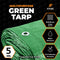 XPOSE SAFETY 18-ft x 24-ft Green Water Resistant Commercial Polyethylene 5-mil Tarp