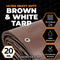 XPOSE SAFETY 12-ft x 16-ft Brown Waterproof Commercial Polyethylene 20-mil Tarp