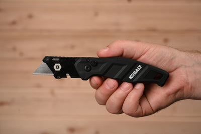 Kobalt Release 3/4-in 10-Blade Folding Utility Knife with On Tool Blade Storage