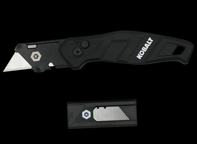 Kobalt Release 3/4-in 10-Blade Folding Utility Knife with On Tool Blade Storage