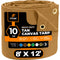 XPOSE SAFETY 8-ft x 12-ft Brown Commercial Canvas 14-mil Tarp