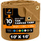 XPOSE SAFETY 10-ft x 16-ft Brown Commercial Canvas 14-mil Tarp