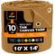 XPOSE SAFETY 10-ft x 14-ft Brown Commercial Canvas 14-mil Tarp