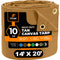 XPOSE SAFETY 14-ft x 20-ft Brown Commercial Canvas 14-mil Tarp