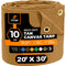 XPOSE SAFETY 20-ft x 30-ft Brown Commercial Canvas 14-mil Tarp