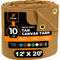 XPOSE SAFETY 12-ft x 20-ft Brown Commercial Canvas 14-mil Tarp