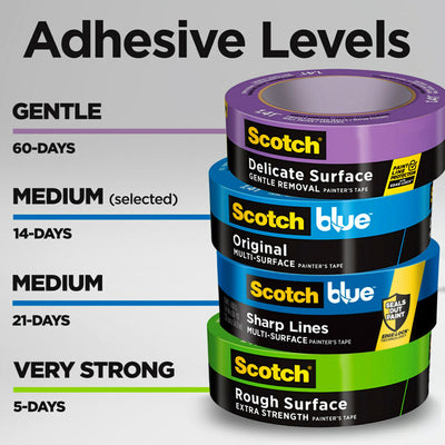 ScotchBlue Original Multi-Surface 2090 4-Pack 1.41-in x 60 Yard(s) Painters Tape