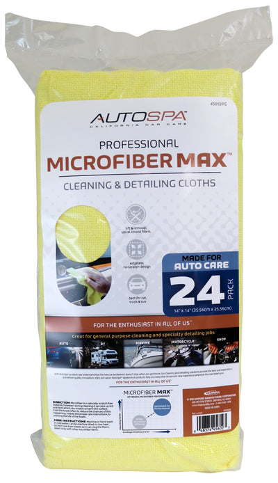 AutoSpa Microfiber 24-Pack Microfiber Towel