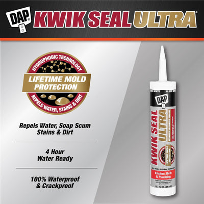 DAP Kwik Seal Ultra 10.1-oz White Latex Caulk