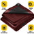 Core Tarps 40-ft x 40-ft Maroon Waterproof Commercial Polyethylene 20-mil Tarp