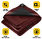 Core Tarps 24-ft x 64-ft Maroon Waterproof Commercial Polyethylene 20-mil Tarp