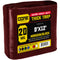 Core Tarps 9-ft x 12-ft Maroon Waterproof Commercial Polyethylene 20-mil Tarp