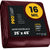 PROTARP 25-ft x 45-ft Maroon Waterproof Commercial Polyethylene 16-mil Tarp