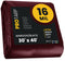 PROTARP 30-ft x 40-ft Maroon Waterproof Commercial Polyethylene 16-mil Tarp