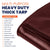 Tarpco Safety 24-ft x 24-ft Maroon Waterproof Commercial Polyethylene 14-mil Tarp