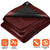 Tarpco Safety 9-ft x 12-ft Maroon Waterproof Commercial Polyethylene 14-mil Tarp