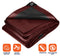 Tarpco Safety 25-ft x 45-ft Maroon Waterproof Commercial Polyethylene 14-mil Tarp