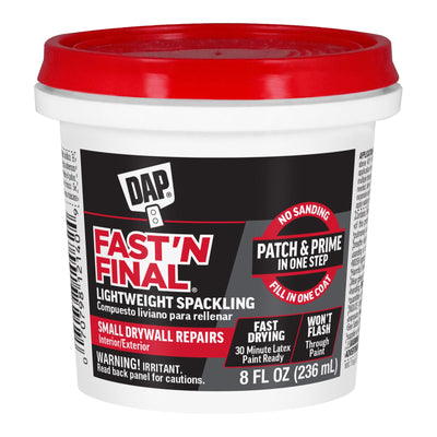 DAP Fast 'N Final 8-oz Interior/Exterior White Spackling