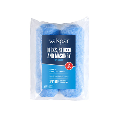 Valspar 2-Pack 9-in x 3/4-in Nap Knit Polyester Paint Roller Cover