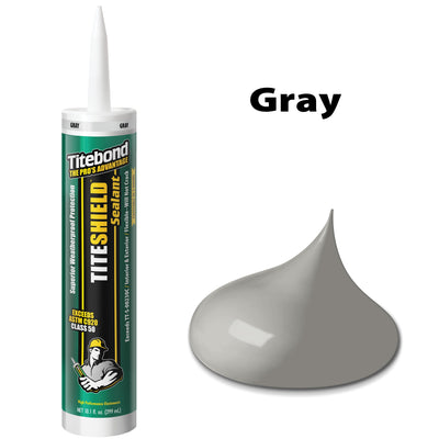 Titebond TiteShield 12-Pack 10.1-oz Gray Paintable Acrylic Urethane Elastomeric Sealant Caulk