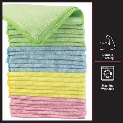 Stalwart 24-Pack Microfiber Cloth