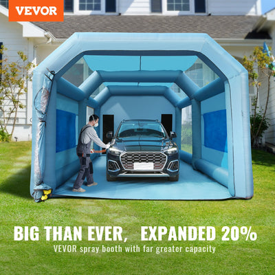 VEVOR 108-in x 157.44-in 22.96 FT Inflatable Paint Booth