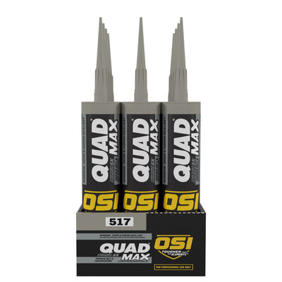 OSI Quad Max 9.5-oz Gray 517 Paintable Advanced Sealant Caulk