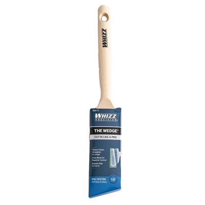 WHIZZ WEDGE Trim and Walls 1-1/2-in Reusable Polyester Angle Paint Brush (Trim Brush)