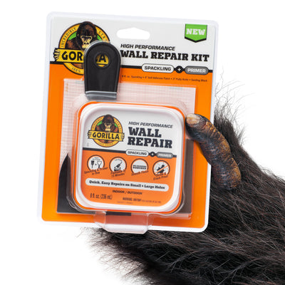 Gorilla Wall Repair 8-oz Interior/Exterior White Spackling Kit