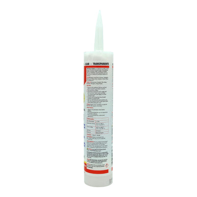 Red Devil 100% Silicone 12-Pack 9.8-oz Clear Silicone Caulk