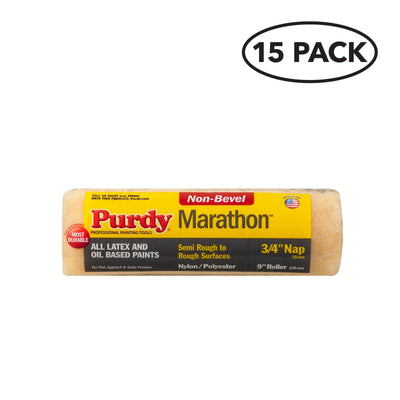 Purdy Marathon 15-Pack 9-in x 3/4-in Nap Knit Nylon/Polyester Paint Roller Cover