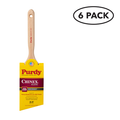 Purdy 6-Pack 3-in Reusable Nylon Angle Paint Brush (General Purpose Brush)