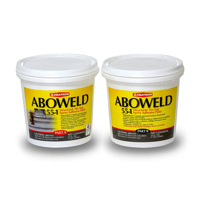 Abatron ABOWELD 2-Pack 2-Quart Heavy Duty Interior/Exterior Gray Patching Compound Kit