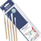 Zibra Multiple Sizes Reusable Polyester Assorted Paint Brush (Art Brush)