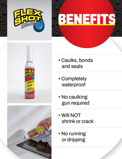 Flex Shot Half-pint Clear Advanced Sealant Caulk